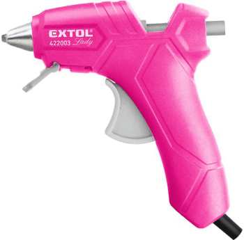 Růžová tavná pistole Extol Lady