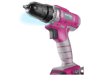 Růžová vrtačka Extol Lady