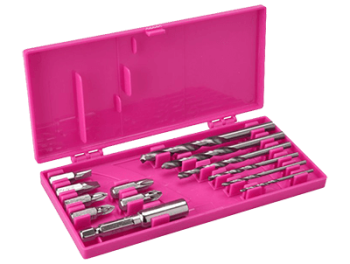 Sada vrutů a bitů k vrtačce Extol Lady